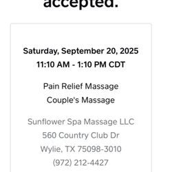 Sunflower Massage - Appointment