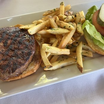 The Stonehouse Restaurant - Angus Burger. 2/5. Underwhelming as well, too unelevated. IG: @amei.eats - New American Near Me - Santa Barbara, California