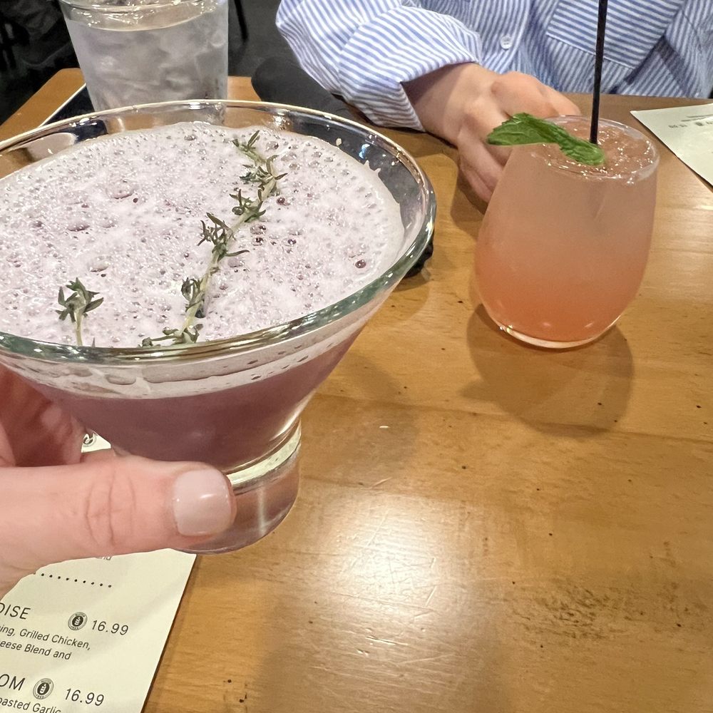 Legacy Pointe Eatery - Elderflower Gin-Thyme cocktail, and I don't recall the other one...something grapefruit - Sandwiches Near Me - Springfield, Illinois Legacy Pointe Eatery - Elderflower Gin-Thyme cocktail, and I don't recall the other one...something grapefruit - Sandwiches Near Me - Springfield, Illinois