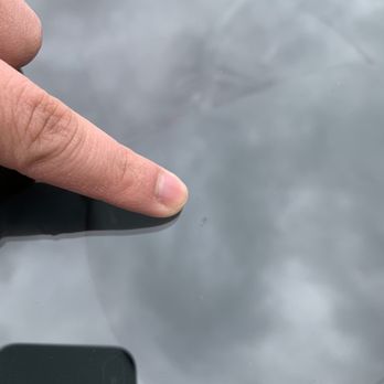 The Chip Doctor Auto Glass - Lighting is bad but you can barely tell there was a chip here. - Auto Glass Services Near Me - Katy, Texas