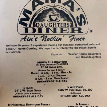 Mama's Daughters' Diner - Soul Food Near Me - Dallas, Texas Mama's Daughters' Diner - Soul Food Near Me - Dallas, Texas