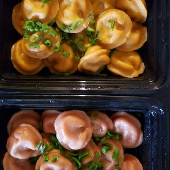 Leleka - Top: Salmon Pelmeni Bottom: Lamb Pelmeni - Ukrainian Near Me - San Francisco, California Leleka - Top: Salmon Pelmeni Bottom: Lamb Pelmeni - Ukrainian Near Me - San Francisco, California