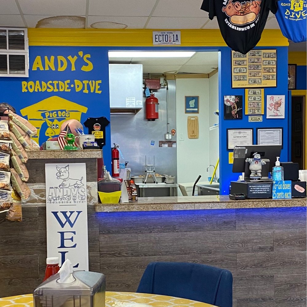 Andys' Roadside Dive - Just a fun place to visit. Andy is super friendly also! - Hot Dogs Near Me - Mount Arlington, New Jersey