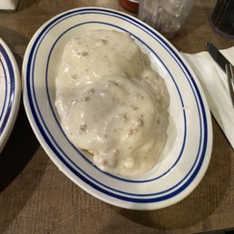 Biscuit and gravy side Biscuit and gravy side