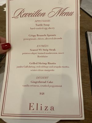 Menu photo 3 Eliza Restaurant & Bar Baton Rouge, LA Menu photo 3 Eliza Restaurant & Bar Baton Rouge, LA