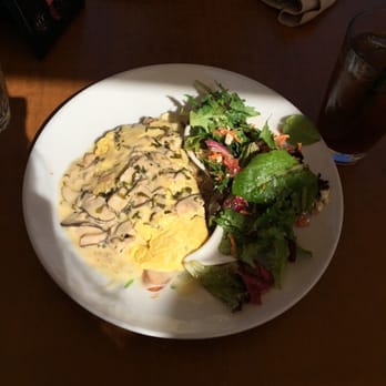HT Grill - Mushroom arugula omelet. Nothing special and sauce is kind of greasy. - New American Near Me - Redondo Beach, California