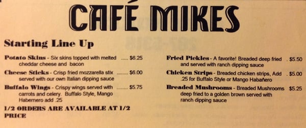 Menu photo 7 Cafe Mikes Corinth, MS