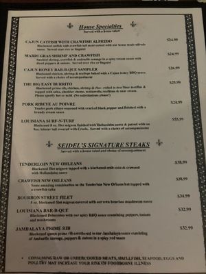 Menu photo 8 Seidel's Mardi Gras Danville, PA Menu photo 8 Seidel's Mardi Gras Danville, PA