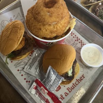 Son of a Butcher - The burgers were good. Onions and fries nothing new. Service was quick! It's fair I would come back. - American Near Me - Plano, Texas Son of a Butcher - The burgers were good. Onions and fries nothing new. Service was quick! It's fair I would come back. - American Near Me - Plano, Texas