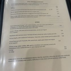Hayne Street Tavern - Dinner Menu