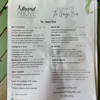 A Board Above - Pre-Order charcuterie options at A Board Above in West Seneca - Caterers Near Me - Orchard Park, New York A Board Above - Pre-Order charcuterie options at A Board Above in West Seneca - Caterers Near Me - Orchard Park, New York