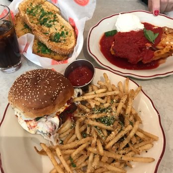 Parm - Chicken parmigiana sandwich and Italian fries. Sis has baked ziti - Italian Near Me - New York, New York Parm - Chicken parmigiana sandwich and Italian fries. Sis has baked ziti - Italian Near Me - New York, New York
