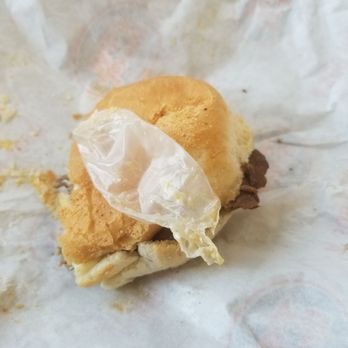 Jersey Mike's Subs - A piece of glove inside the sandwich - Sandwiches Near Me - La Crescenta, California