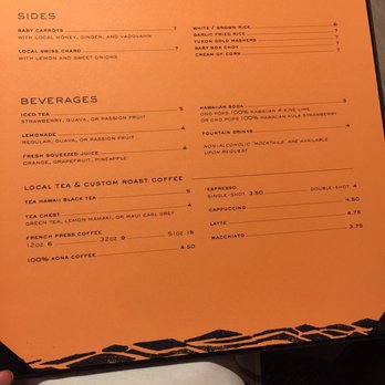 Basalt - Menu - Sides - New American Near Me - Honolulu, Hawaii Basalt - Menu - Sides - New American Near Me - Honolulu, Hawaii