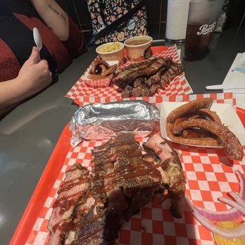 Danny's BBQ - A pound of ribs and a pound of brisket, an order of baked beans and one order of Mac n cheese. - Barbeque Near Me - Silverdale, Washington Danny's BBQ - A pound of ribs and a pound of brisket, an order of baked beans and one order of Mac n cheese. - Barbeque Near Me - Silverdale, Washington