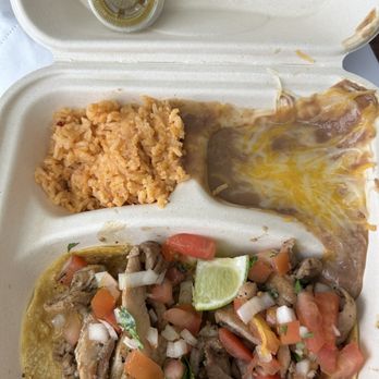 Taco Kabana - Two chicken tacos beans and rice. $11.75 - Mexican Near Me - Honolulu, Hawaii