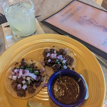 El Cholo - Carne asada street tacos at the bar at El Cholo. The salsa Verde is quite good. - Mexican Near Me - Salt Lake City, Utah