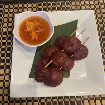Charming Elephant - Skewered Meatball - Laotian Near Me - Baltimore, Maryland Charming Elephant - Skewered Meatball - Laotian Near Me - Baltimore, Maryland