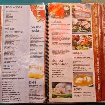 Landmark Diner Buckhead - Menu (3 of 6). Wine, cocktails, cake, pie, salads, stuffed avocado, soup, sides. - Diners Near Me - Atlanta, Georgia