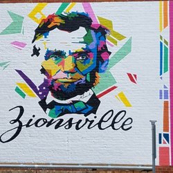 Lincoln mural - Lincoln mural by Koda Witsken (2019)