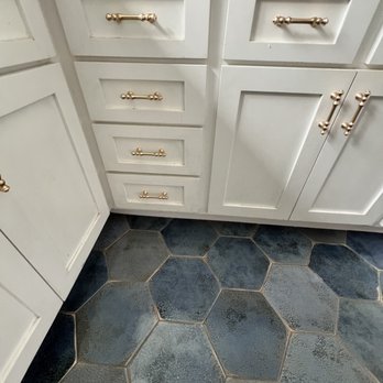 Divinity Flooring Services - Kitchen: New tile flooring. - Flooring Near Me