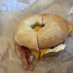 Bacon & Cheddar Egg Sandwich