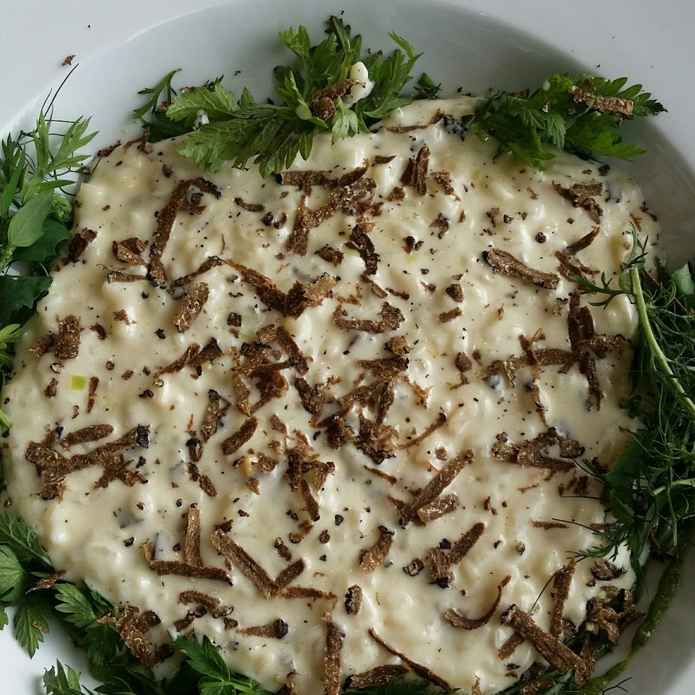 Cafe Stranden - Truffle risotto. - Cafes Near Me - Henne, 83