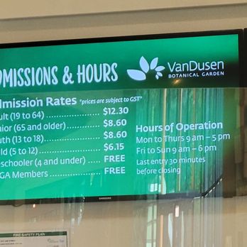 VanDusen Botanical Garden - Prices - Botanical Gardens Near Me - Vancouver, British Columbia VanDusen Botanical Garden - Prices - Botanical Gardens Near Me - Vancouver, British Columbia