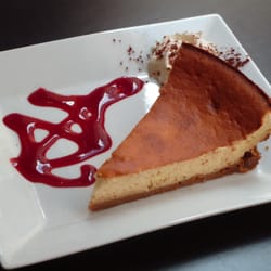 L'Accord Parfait - Cheesecake et coulis de framboise