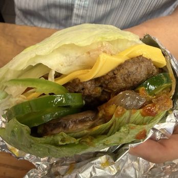 Five Guys - Bunless cheeseburger all the way - Burgers Near Me - Eden Prairie, Minnesota Five Guys - Bunless cheeseburger all the way - Burgers Near Me - Eden Prairie, Minnesota