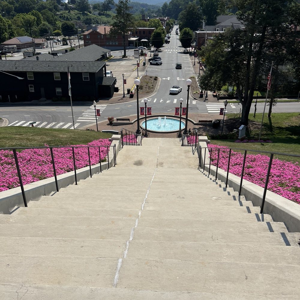 Jackson County Courthouse-Historical - Stairs from the top - Landmarks & Historical Buildings Near Me - Sylva, North Carolina Jackson County Courthouse-Historical - Stairs from the top - Landmarks & Historical Buildings Near Me - Sylva, North Carolina