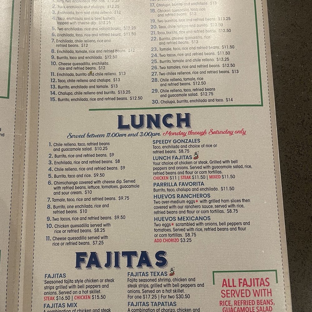 Taqueria La Parrilla - Menu 10/19/24 - Mexican Near Me - Athens, Georgia Taqueria La Parrilla - Menu 10/19/24 - Mexican Near Me - Athens, Georgia