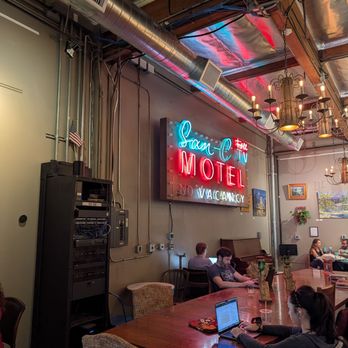 Jones Coffee Roasters - Neon sign inside - Coffee Roasteries Near Me - Pasadena, California