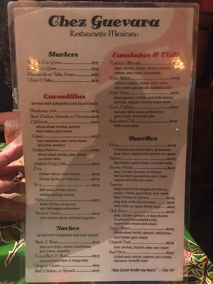 Menu photo 6 Chez Guevara Knoxville, TN