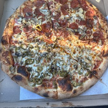 Saccone's Pizza & Subs - Not a half Melody's Garbage Pie but was supposed to be - Pizza Near Me - Leander, Texas Saccone's Pizza & Subs - Not a half Melody's Garbage Pie but was supposed to be - Pizza Near Me - Leander, Texas