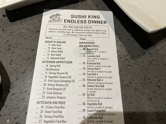 Menu photo 8 Sushi King Daytona Beach, FL Menu photo 8 Sushi King Daytona Beach, FL