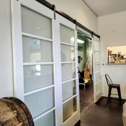 Alla Prima Coffee Roaster - Love, love, love these doors!