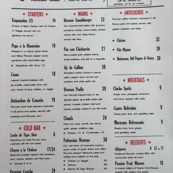 Bravazo - Dinner menu - Latin American Near Me - Pleasanton, California Bravazo - Dinner menu - Latin American Near Me - Pleasanton, California