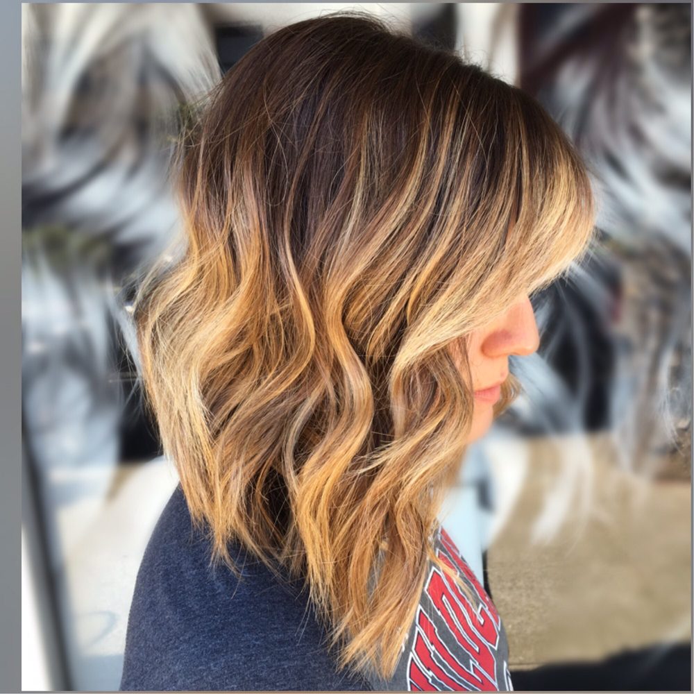First balayage session. I was super stoked with how blonde it turned out. No filter on this image