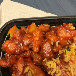 Tops China - Sesame chicken without sesame seeds(what I ordered)
