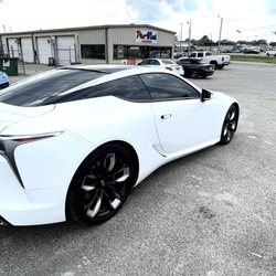 Lexus LC500 with Ceramic 30 all around and Ceramic 50 on the windshield.