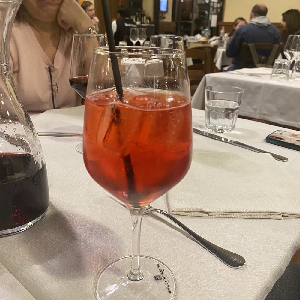 Da Romolo Alla Mole Adriana - Campari spritz - Pizza Near Me - Rome, RM Da Romolo Alla Mole Adriana - Campari spritz - Pizza Near Me - Rome, RM