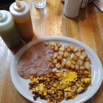 El Torito - Scrambled eggs with Mexican sausage and cheese - Mexican Near Me - New Braunfels, Texas