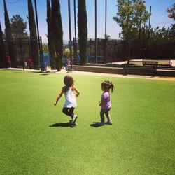 Clemmens Lane Park - Running on the upper level soccer turf