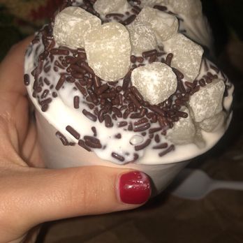 Brew 7 - Roasted almond with chocolate sprinkles and mochi - Juice Bars & Smoothies Near Me - Rockville Centre, New York Brew 7 - Roasted almond with chocolate sprinkles and mochi - Juice Bars & Smoothies Near Me - Rockville Centre, New York