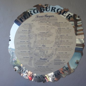 Fergburger - Outside menu - Burgers Near Me - Queenstown, OTA Fergburger - Outside menu - Burgers Near Me - Queenstown, OTA