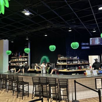 The Modern Brewery - Bar seating, order counter, and cooler for takeout canned brews - Breweries Near Me - Saint Louis, Missouri