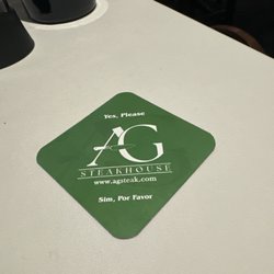 AG Steakhouse - Lets go... Bring it on.