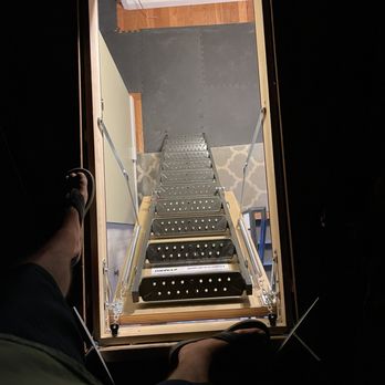 Mr Handyman - View from atop attic ladder post install - Drywall Installation & Repair Near Me - Malvern, Pennsylvania