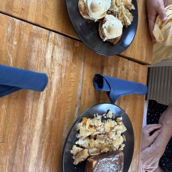 Iron Rooster - Eggs Benedict and stuffed Boston Creme French Toast - Cocktail Bars Near Me - Annapolis, Maryland